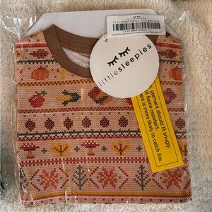 Little Sleepies Autumn Pattern Baby Onesie